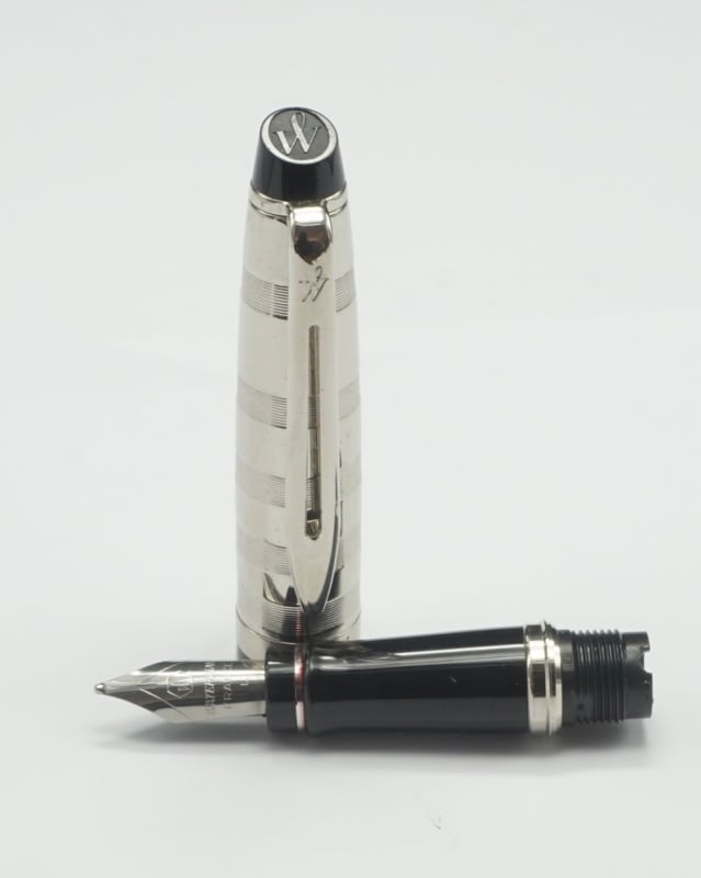 Waterman Expert Deluxe Fountain pen (blue/silver cap)