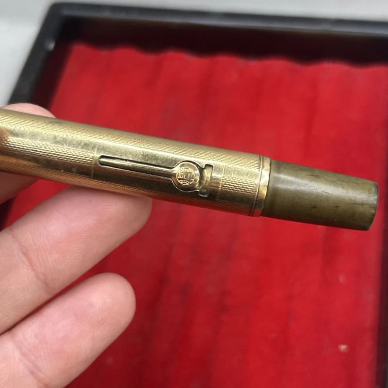 Watermans Ideal No.52. With A Rolled Gold Overlay