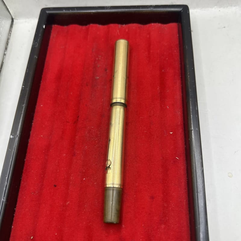 Watermans Ideal No.52. With A Rolled Gold Overlay