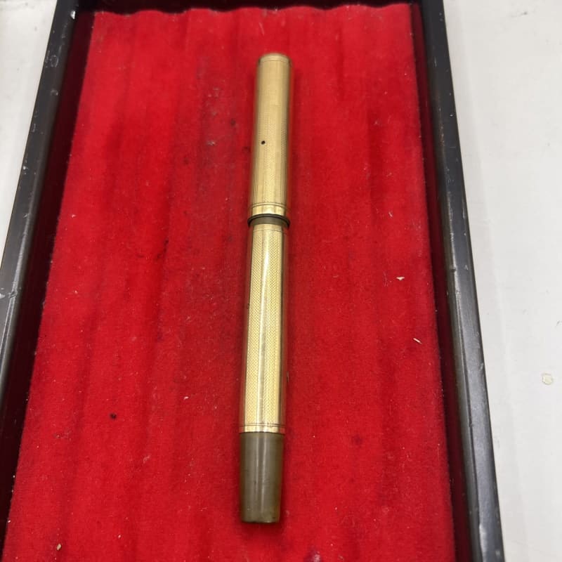 Watermans Ideal No.52. With A Rolled Gold Overlay