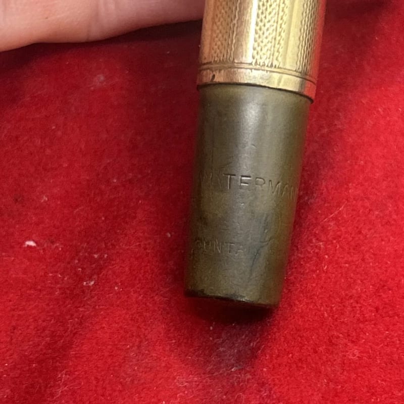 Watermans Ideal No.52. With A Rolled Gold Overlay