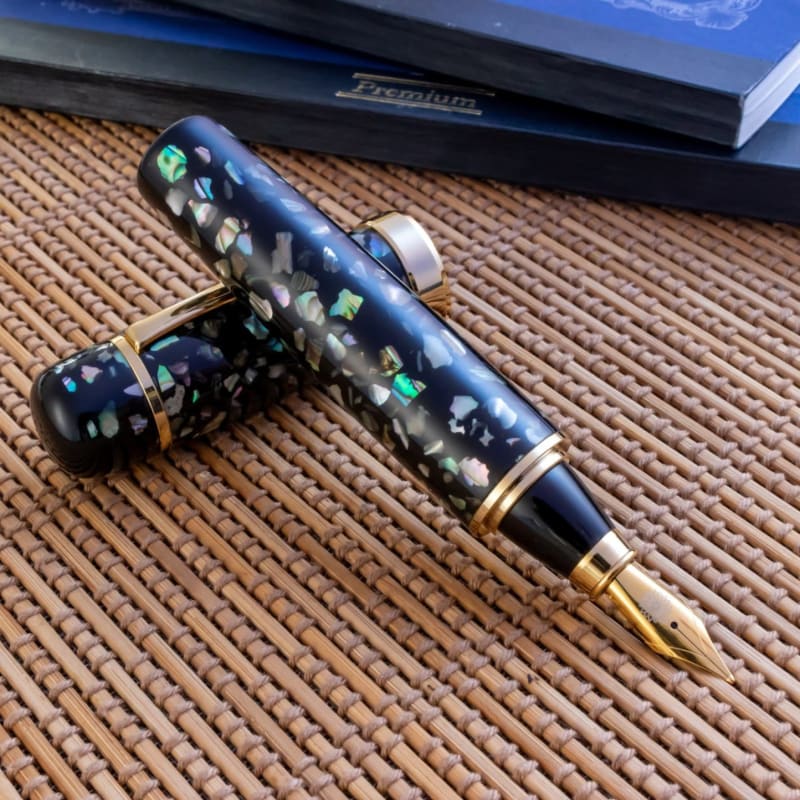 Brand New Sumimoe Studio King Pen Raden Jowo #6 Steel B Nib Fountain Pen