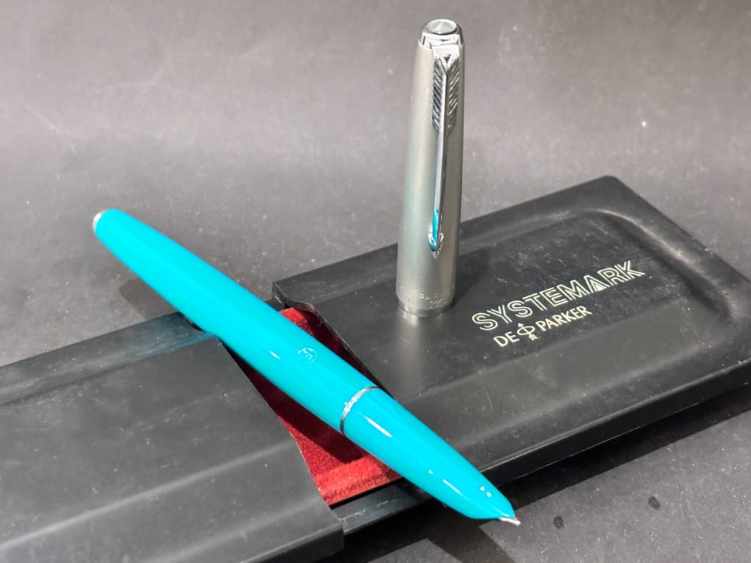 NOS Parker 61 Aerometric Fountain Pen Surf Green Argentina (Bfp693)