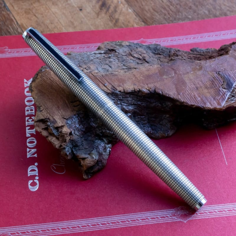 Vintage 1970's Pilot Custom Sterling Silver 18K Rhodium M H778 Nib Fountain Pen