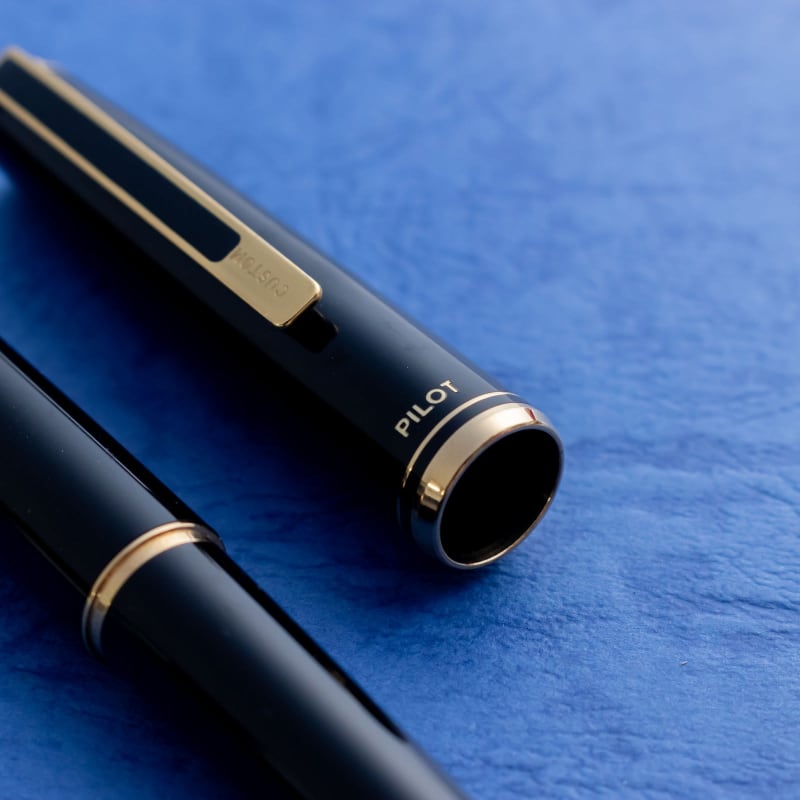 Vintage 1990S Pilot Custom Black 14K Gold Sf A292 Jis Nib Fountain Pen Japan