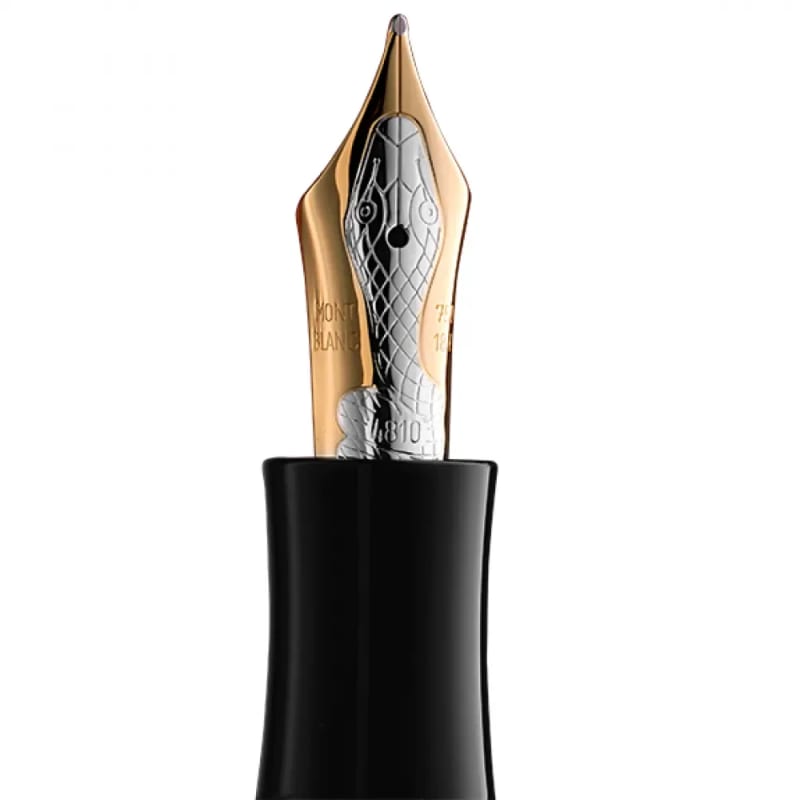 Preowned Montblanc Writers Edition Agatha Christie Vermeil Fountain Pen