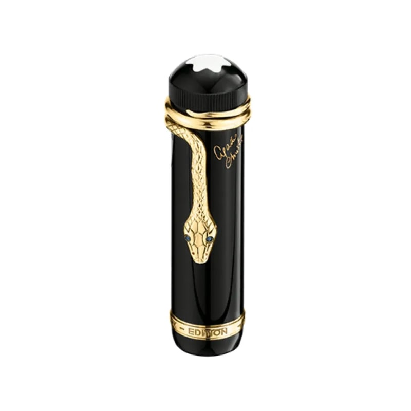 Preowned Montblanc Writers Edition Agatha Christie Vermeil Fountain Pen