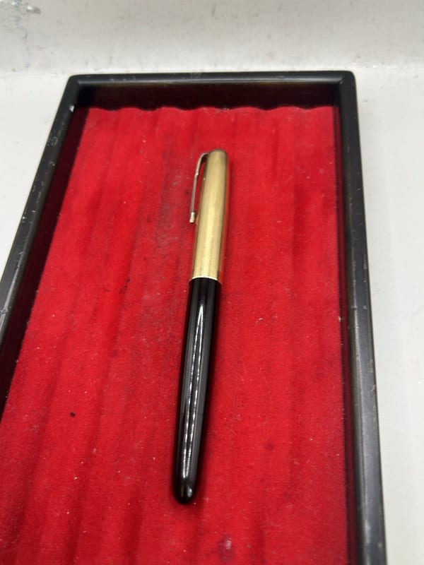Parker 51 Vacumatic Fountain Pen Black Custom 14K NIB Restored Fine To Medium