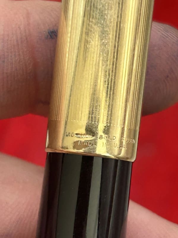 Parker 51 Vacumatic Fountain Pen Black Custom 14K NIB Restored Fine To Medium