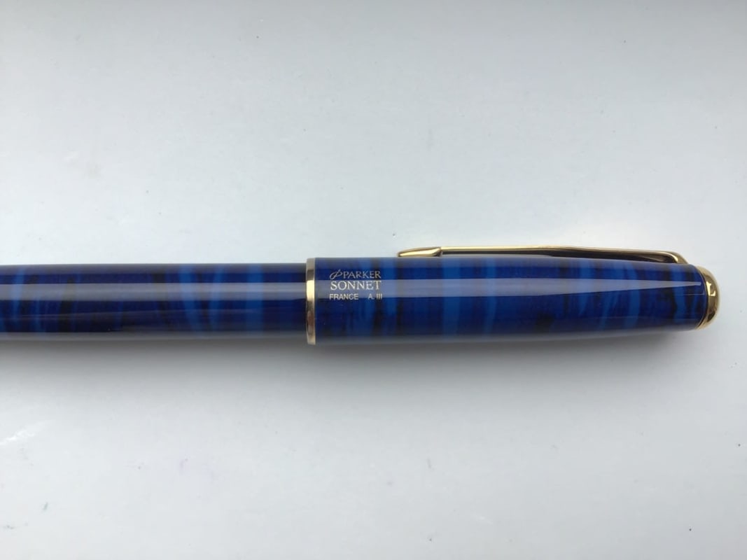 Parker Sonnet Blue Laque Fountain Pen