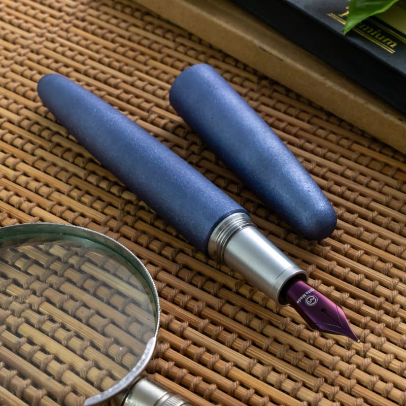 Wancher Stardust Japan Blue Sunrise Fountain Pen Jowo #6 Nib Japan