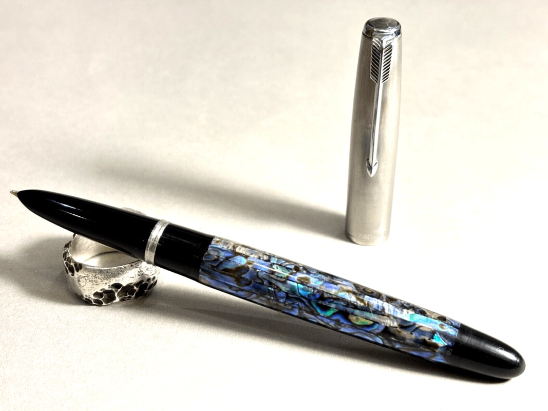 Limited Edition Parker 51 Fountain Pen Abalone Mother-Of-Pear<Wbr/>L Overlay Raden