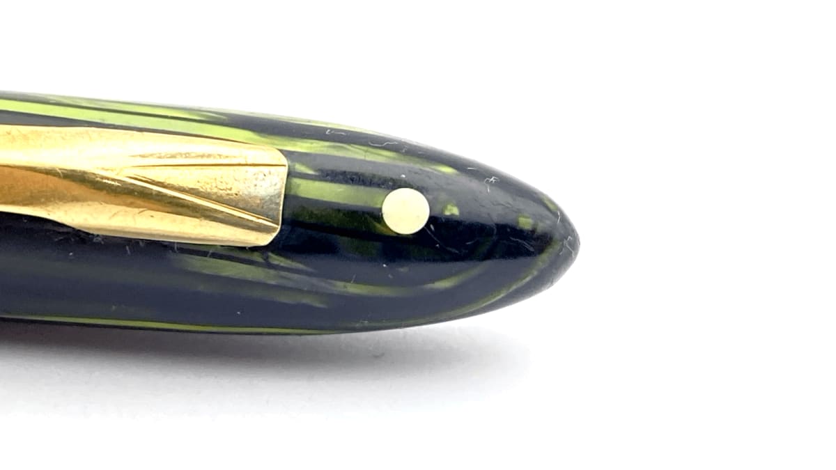 Vintage Sheaffer Lady Balance Fountain Pen Marine Green 14K Gold Fine NIB Canada