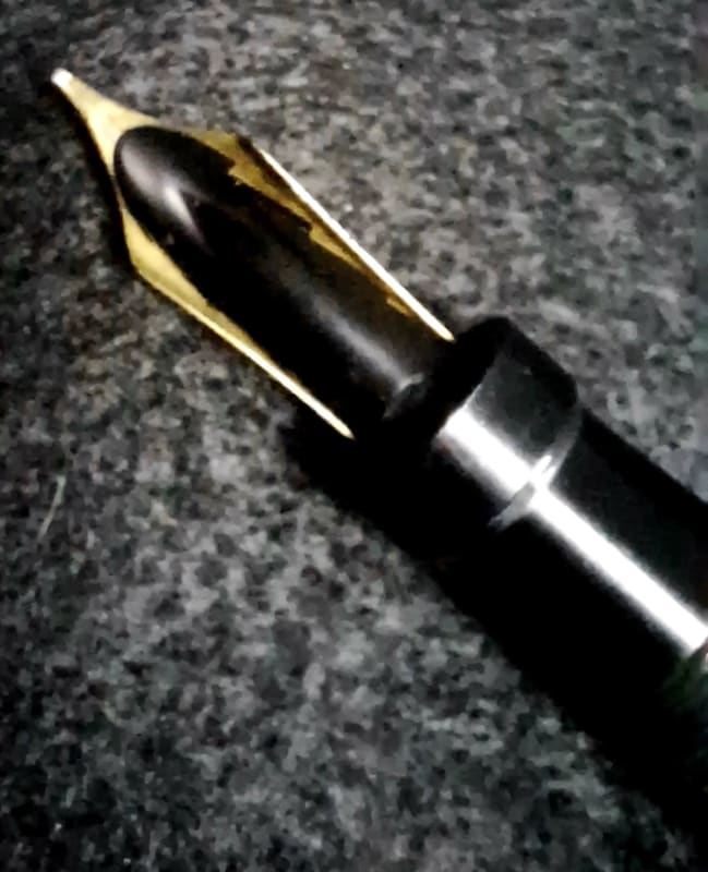 Parker Duofold Senior Lucky Curve Jade Green Permanite Button Filler 14k M nib