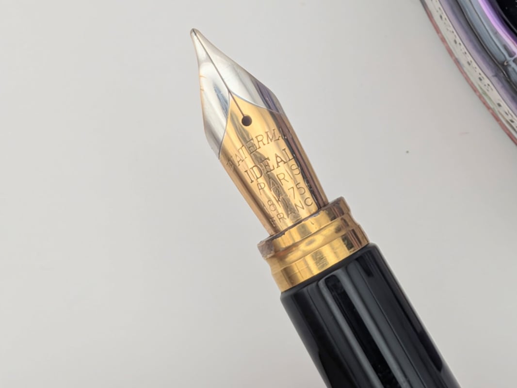 Waterman Man 100 Fountain Pen – 18K Gold "Ideal" Medium Nib (1984–1989) +  Boxed Set