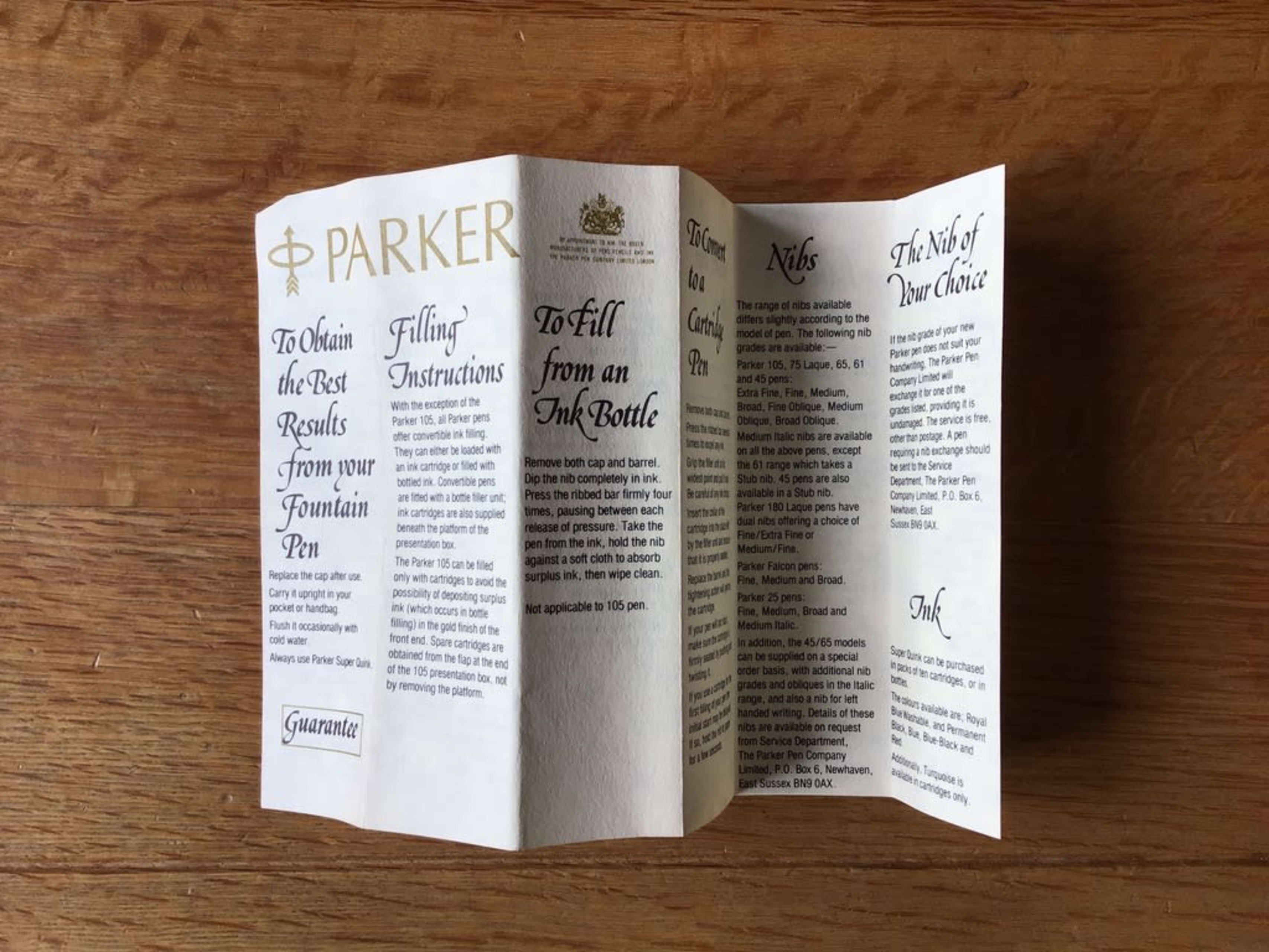 Uncommon Parker 105 "Bark finish" Fountain pen