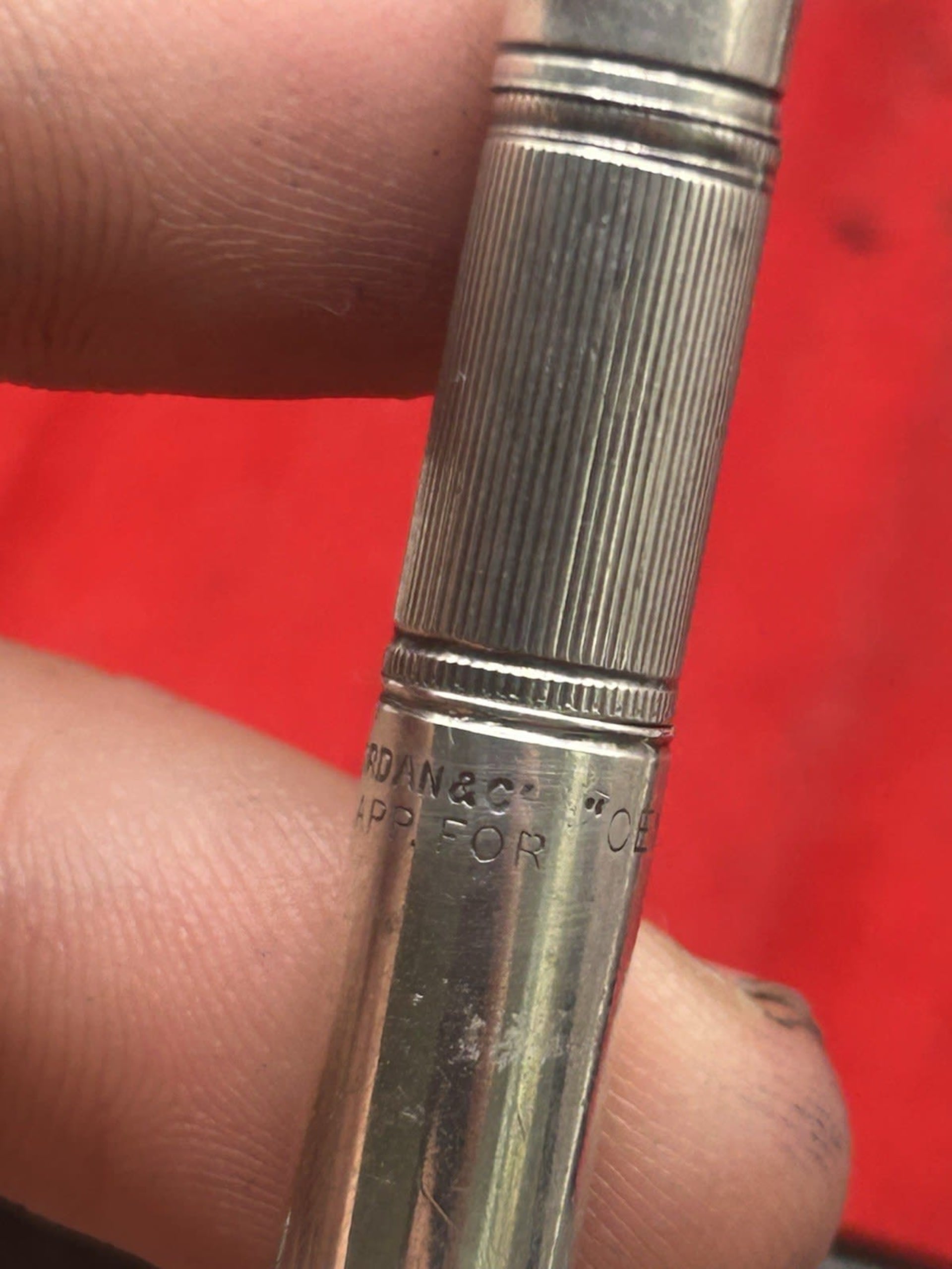 Sampson Mordan & Co “Centennial” Propelling Pencil - Very Rare. Sterling Silver