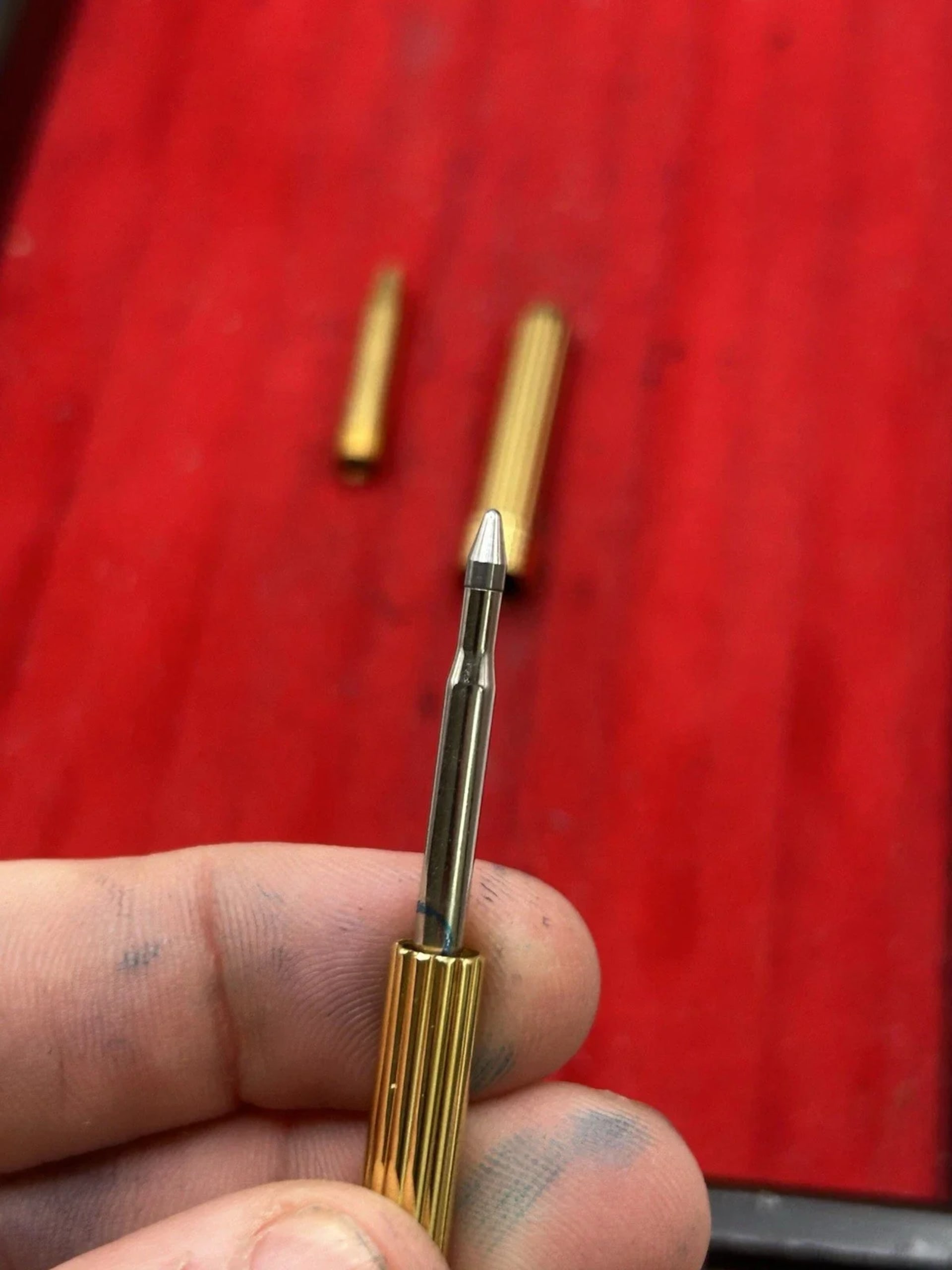 Vintage Christian Dior Sterling Silver Vermeil Mini Ballpoint Pen
