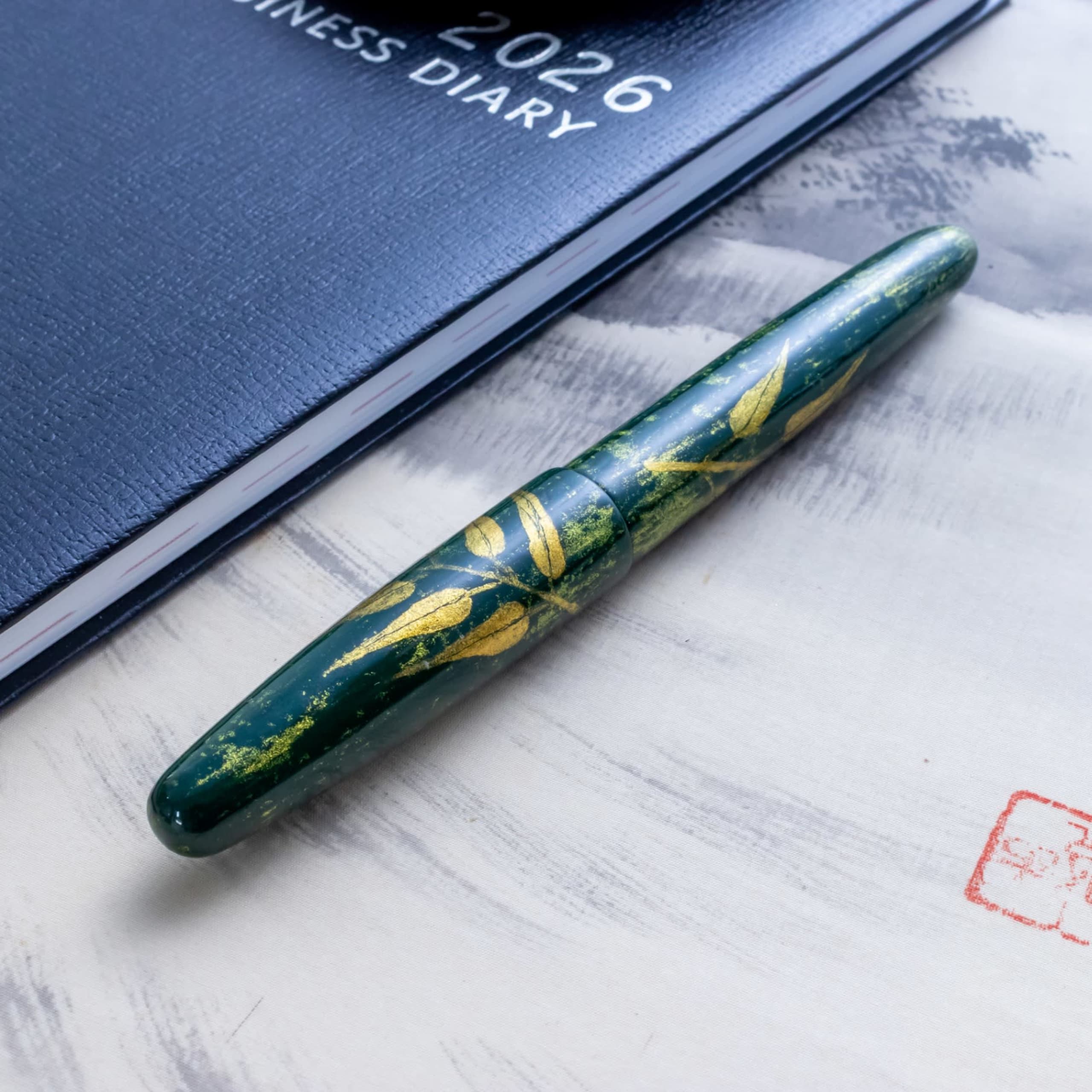 Wancher Sơn Mài - Golden Bamboo #6 Jowo Nib Fountain Pen