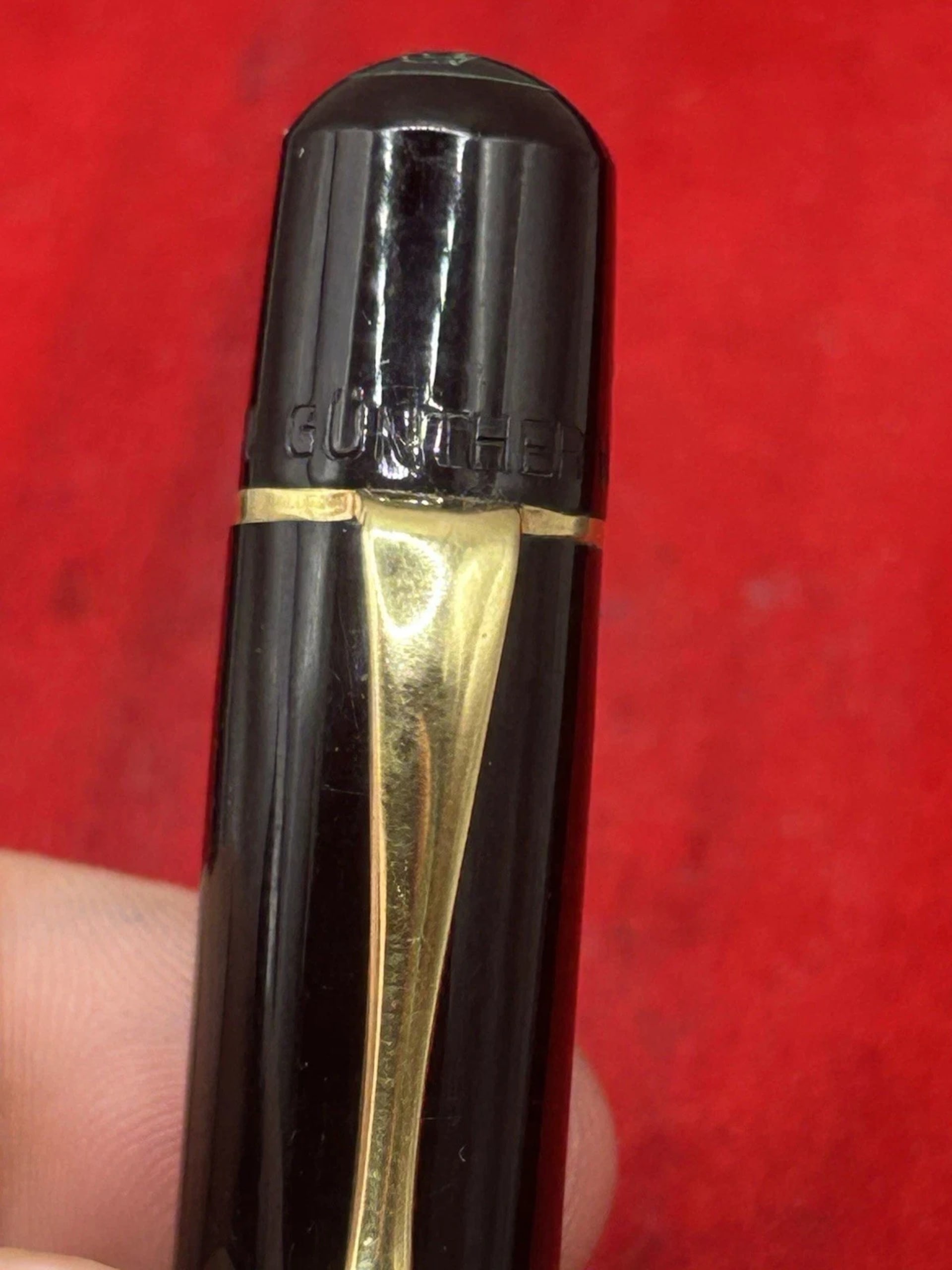 Vintage Pelikan 100N Fountain Pen In Green Marble Semi Flexible NIB 14Ct