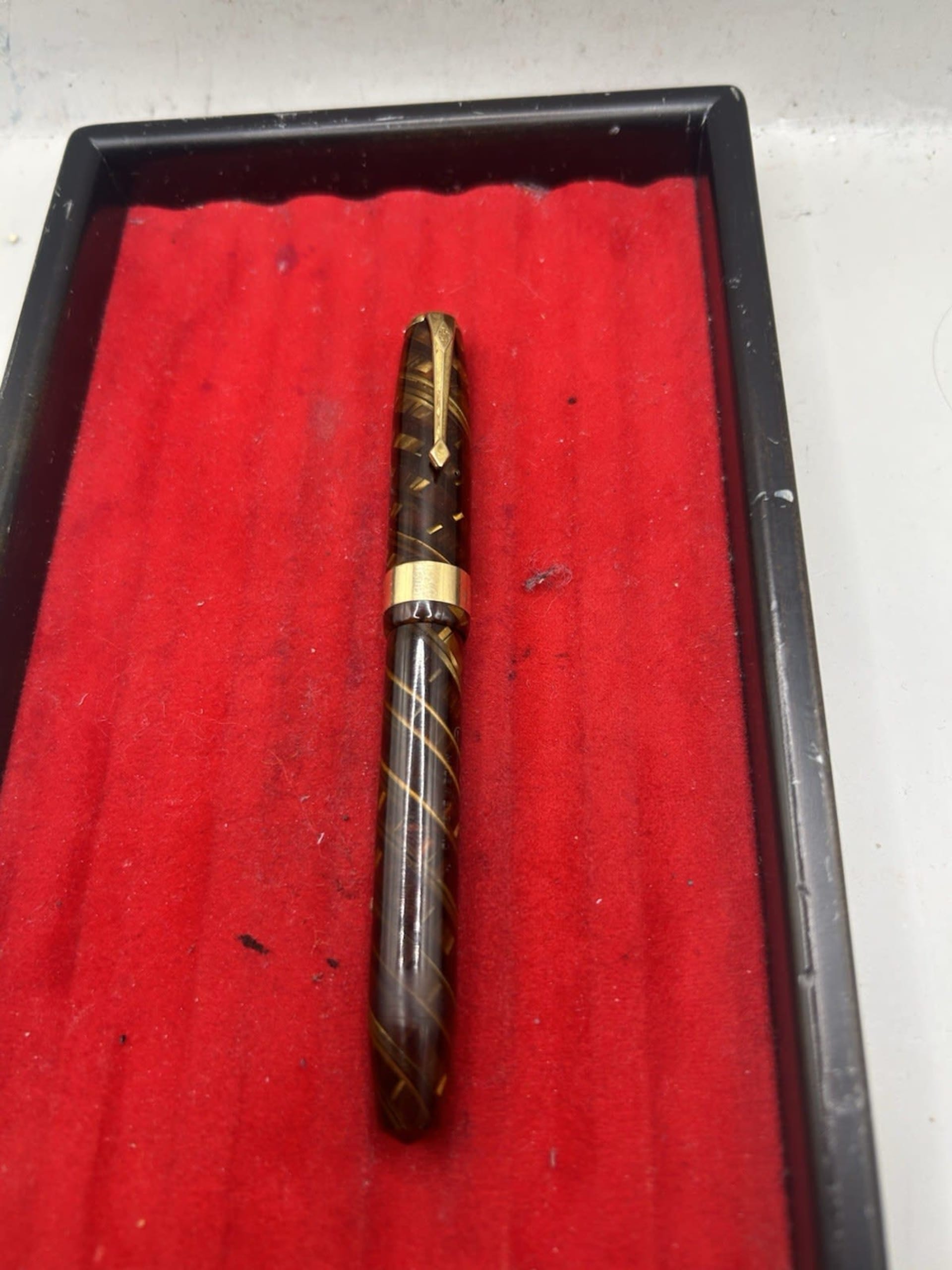 Conway Stewart 27 Tiger'S Eye Fountain Pen Medium Flex
