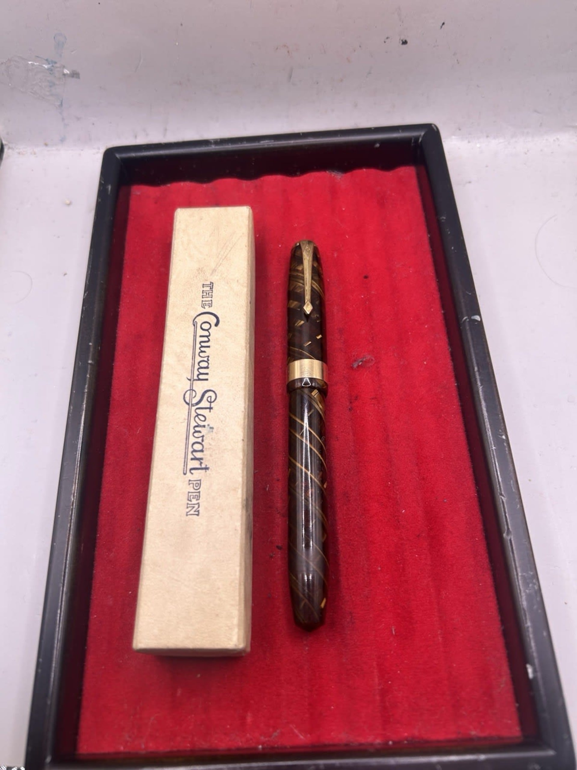 Conway Stewart 27 Tiger'S Eye Fountain Pen Medium Flex