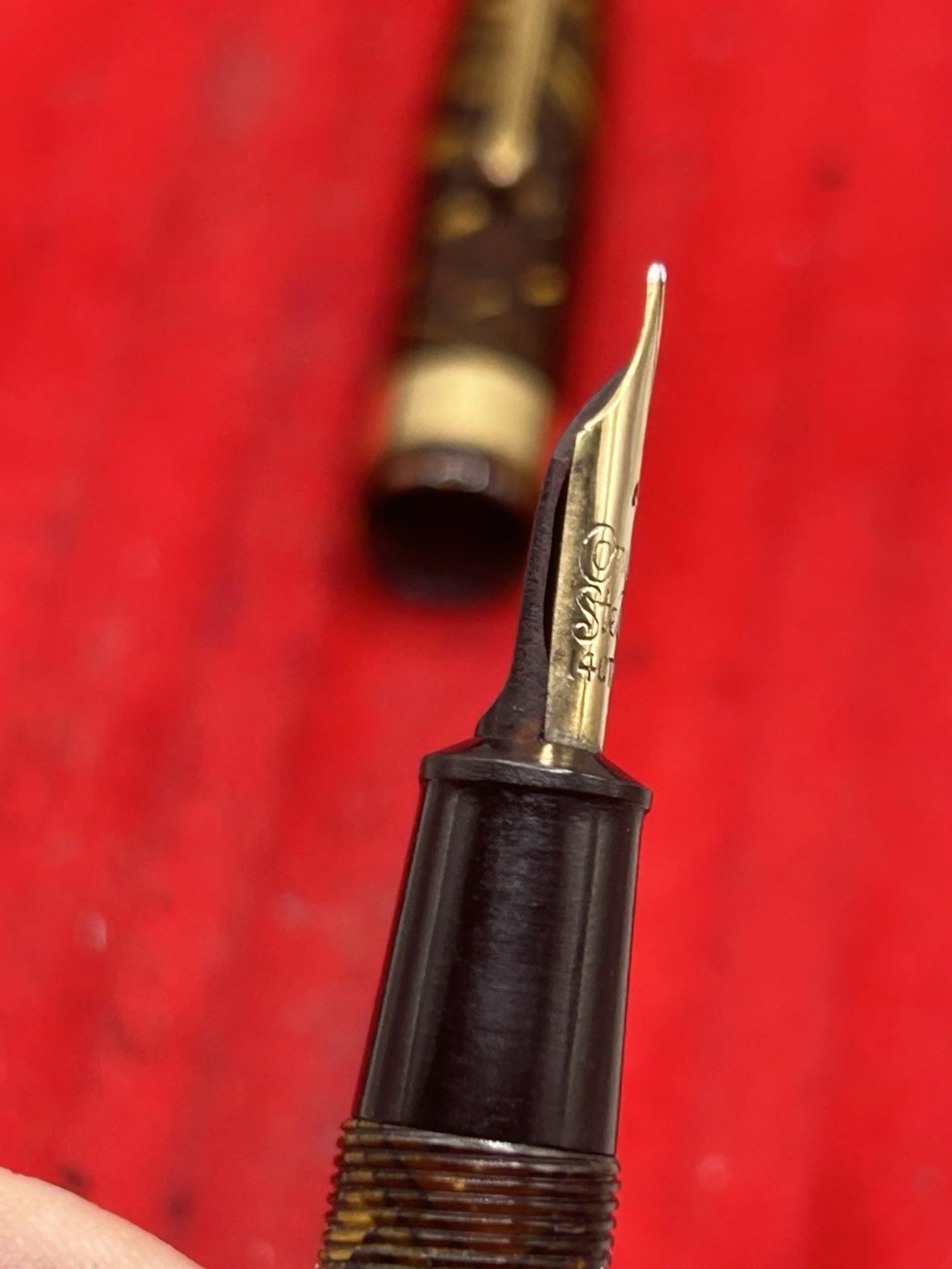 Conway Stewart 27 Tiger'S Eye Fountain Pen Medium Flex