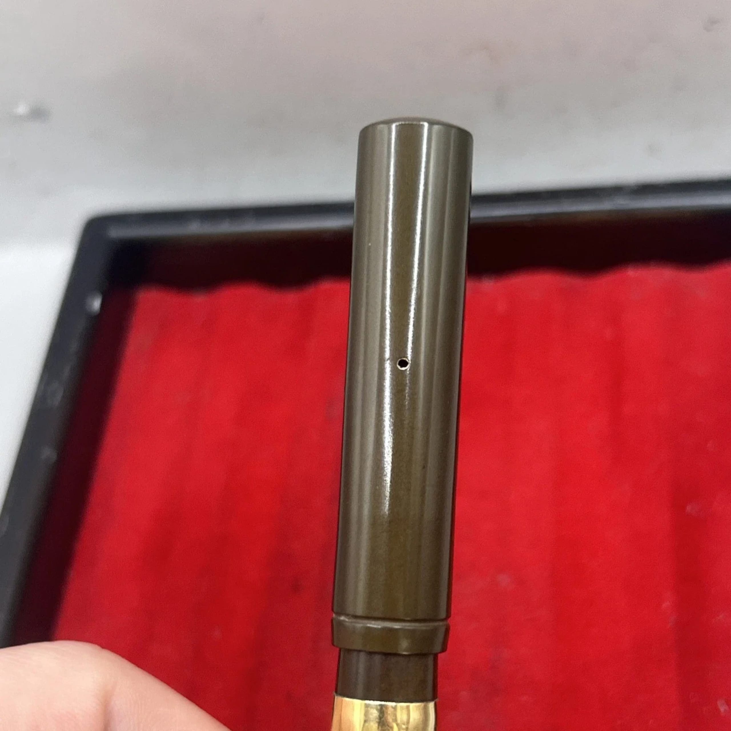 Waterman 14 Psf Fountain Pen Gold Plated Overlay Fine NIB