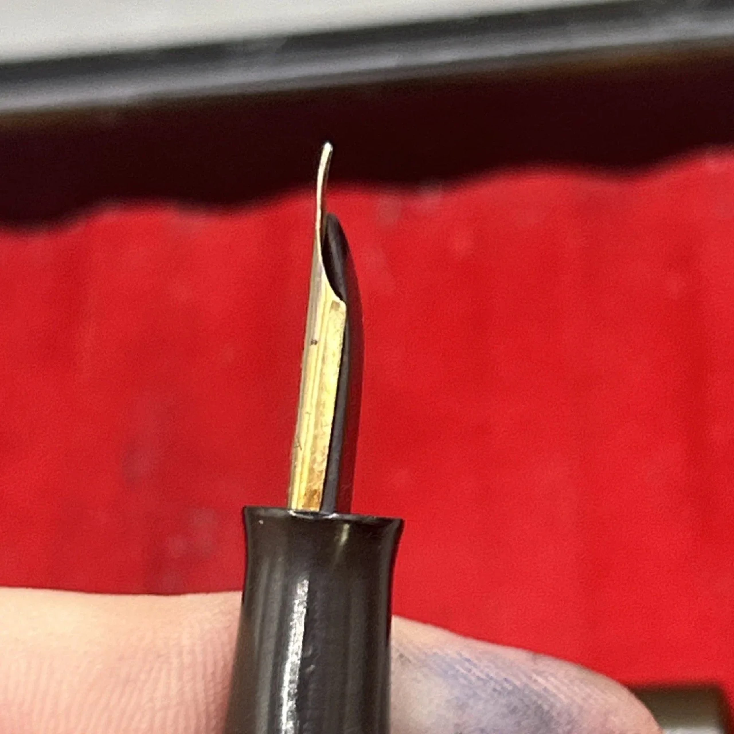 Waterman 14 Psf Fountain Pen Gold Plated Overlay Fine NIB