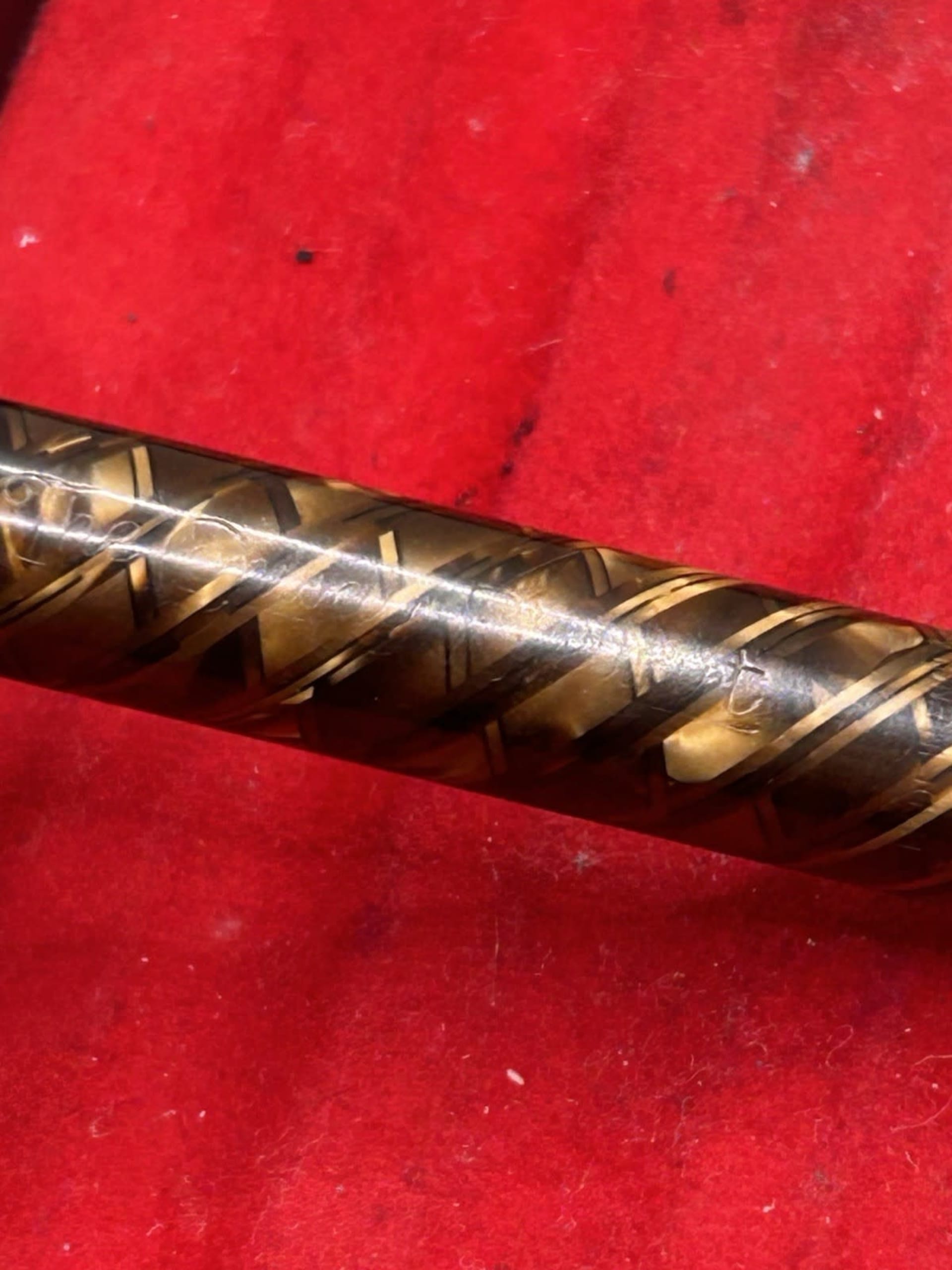 Conway Stewart 28 Tiger'S Eye Fountain Pen Read Description Medium Stub