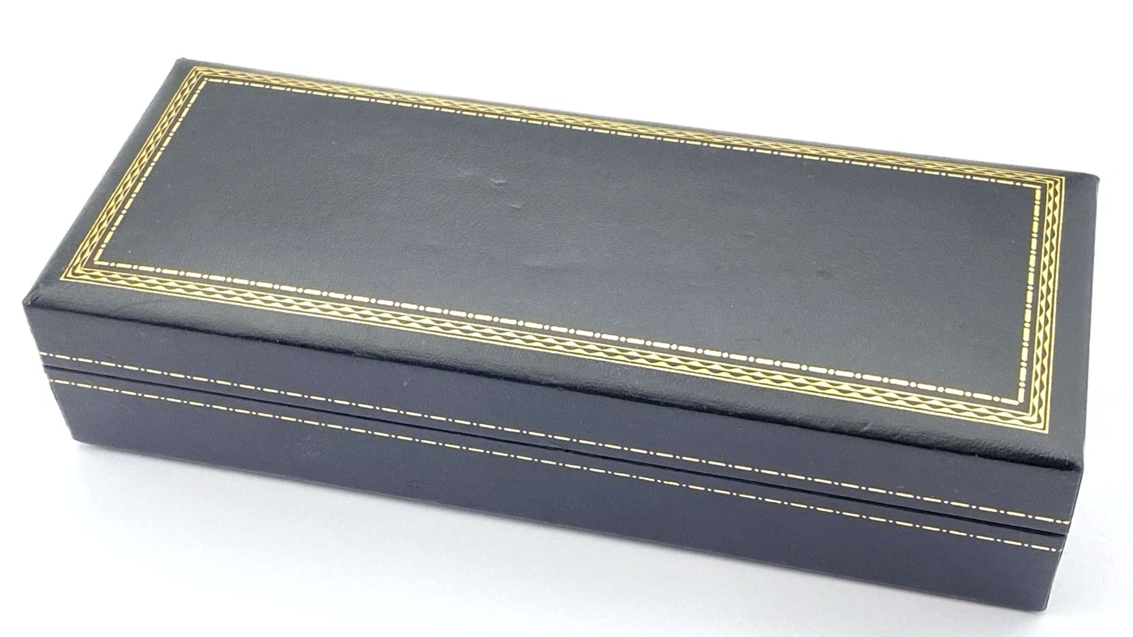 Dunhill Slimline Fountain Pen Silver Plated 14K Gold Medium NIB Made In Germany