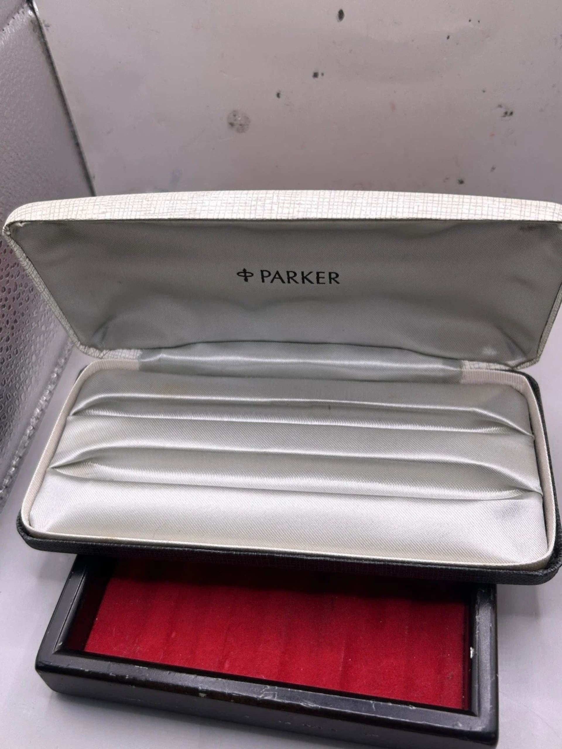 Parker 51 Fountain Pen & Pencil Set 1972 Teal Blue Lustraloy Caps With Box