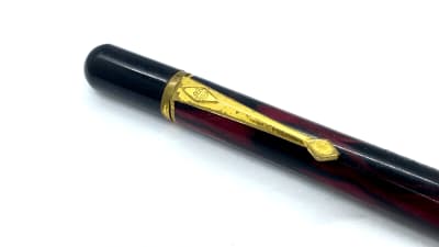Vintage Conway Stewart Nippy Pencil Red Candle Flame Made In England 1950'S 1