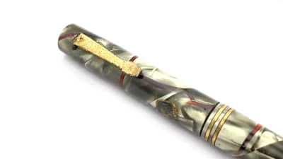 Vintage Eversharp Bantam Mechanical Pencil In Red Veined Gray Marble USA Sb