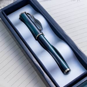 Sailor 85th Anniversary Theta Club Green Urushi 21K H-M Nib Fountain Pen 1