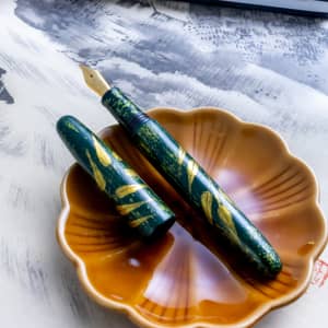 Wancher Sơn Mài - Golden Bamboo #6 Jowo Nib Fountain Pen 1