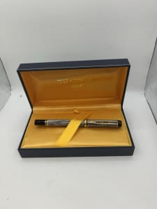 Waterman Le Man 200 Rhapsody Caviar Fountain Pen 18K Broad NIB France 1