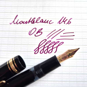 Montblanc 146 Fountain Pen from the 1980s, OB Nib 1