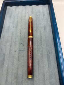 Parker 75 fountain pen Thuya dark colour oblique broad  1