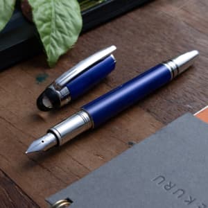 Montblanc Starwalker Cool Blue KR2020296 14K-585 Gold Nib Fountain Pen 1