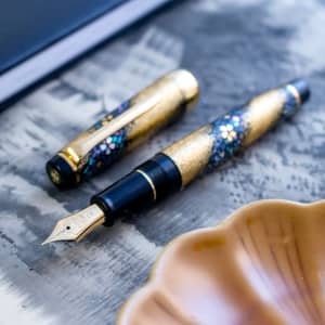 Sailor Pro Gear Sakura Nagare Mother of Pearl Inlay 21K H-M Fountain Pen Japan 1