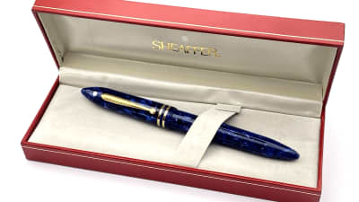 Sheaffer Balance 2 Model Rollerball Pen In Box Cobalt Blue Glow Gold Trim USA 1
