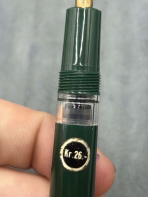 MONTBLANC Monte Rosa 042G Green Piston Fountain Pen 14k M Nib Near Mint