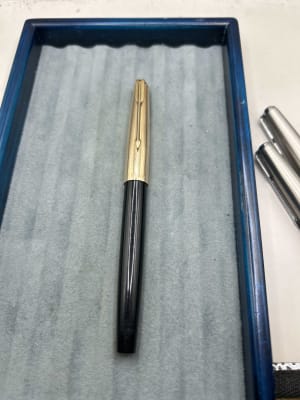 Parker 51 mkIII Aerometric fountain pen custom cap black 