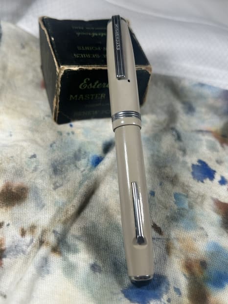 Mint Esterbrook Model CH Fountain Pen - Taupe/Beige with NOS 2556 Fine Nib 1