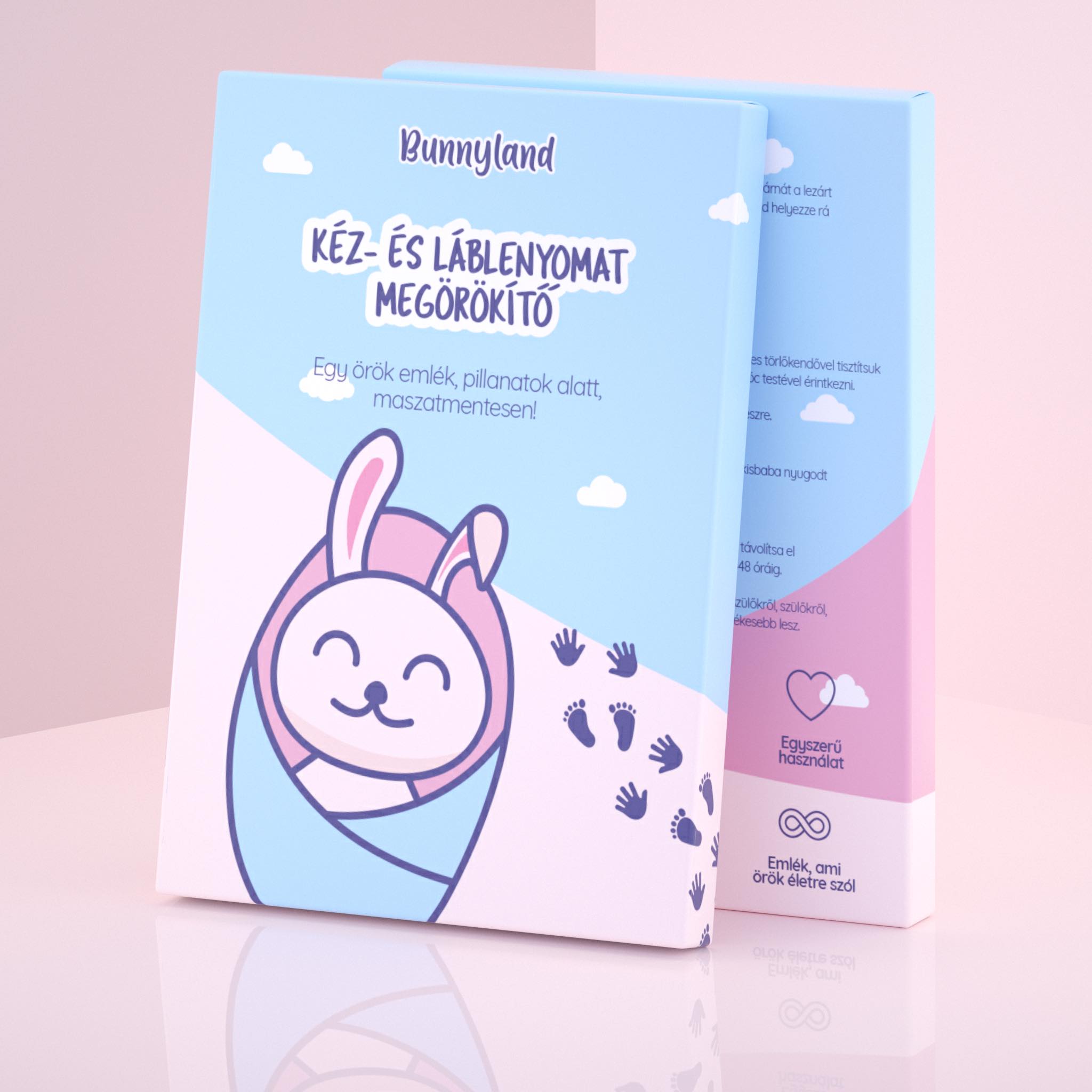 Bunnyland logó és csomagolástervezés