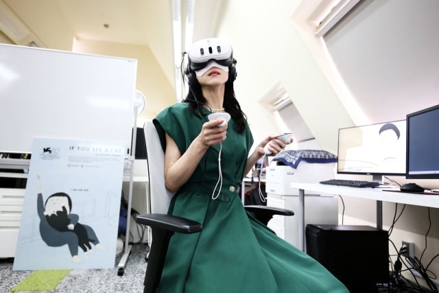 【写真】俳優・遊井亮子が語るVR映画の舞台裏――『猫が見えたら』日本語版で感じた「VRならでは」の演技とその可能性とは？（高村 由佳 ...