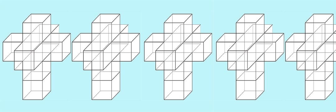 高次元の図形問題】「4次元立方体の3次元空間R3での展開図」が