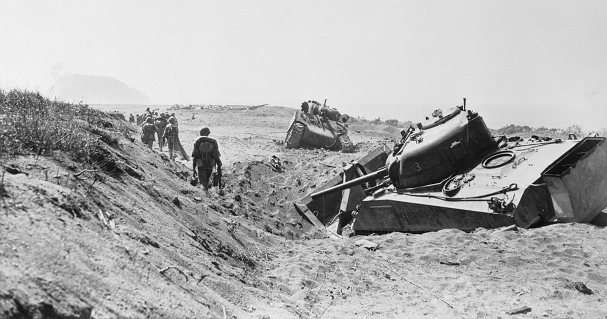 硫黄島 1945年2月19日 米軍が硫黄島への上陸を開始 3月26日玉砕