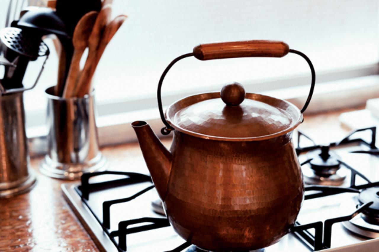 ババグーリ ヨーガンレール 銅のカトラリースタンド Jurgen Lehl